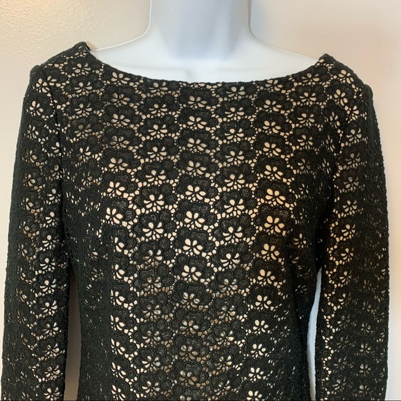 Diane Von Furstenberg Sarita Acorn Black Lace  Dress Size 2 - Picture 6 of 9